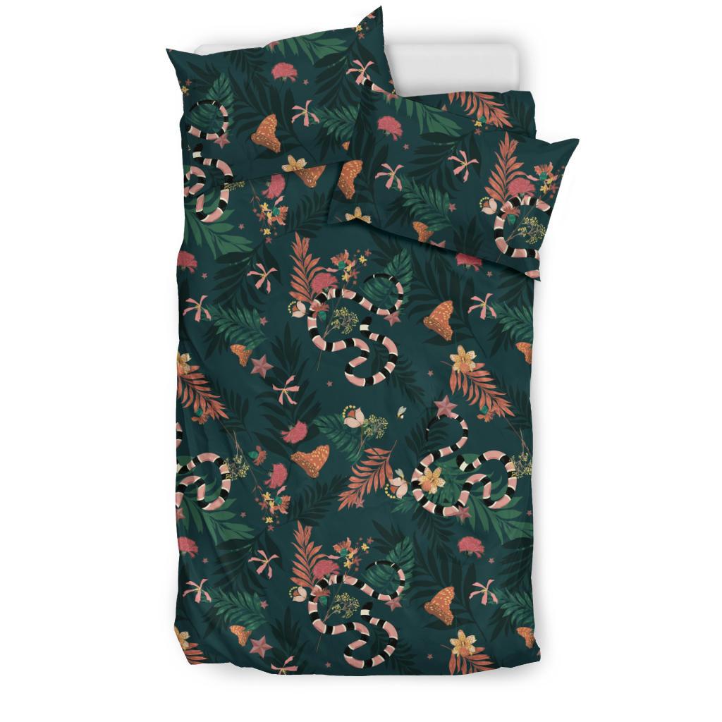 Snake Forest Pattern Bedding Comforter Set