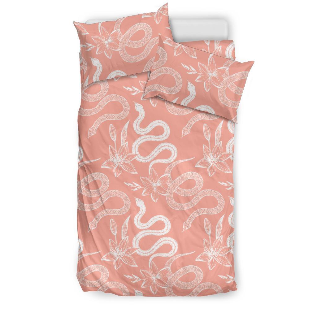 Snake Lilies Flower Pattern Bedding Comforter Set