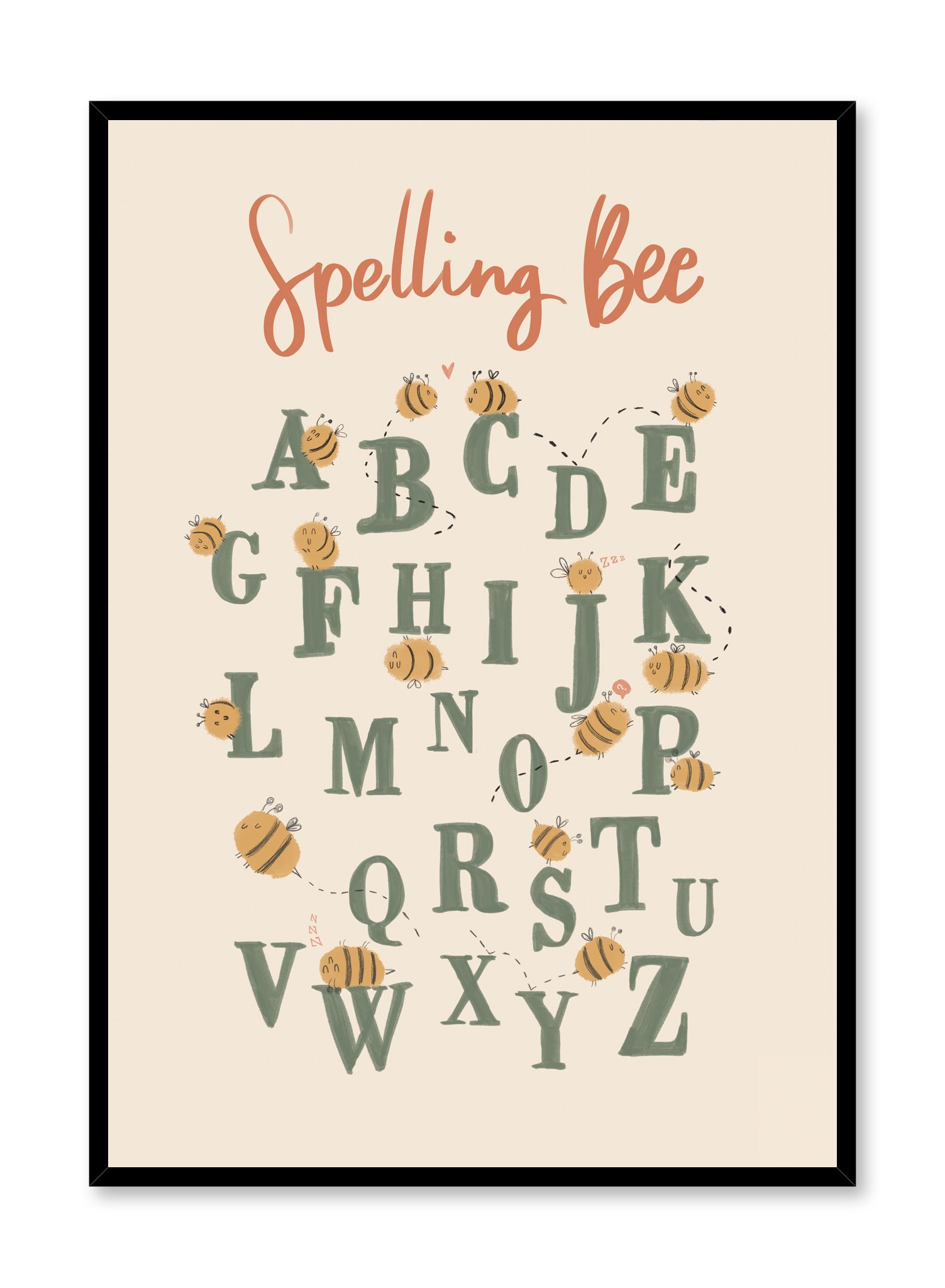 Spelling Bee Poster Prints Wall Art Gift For Home Decoration 12x18 16x24 20x30 24x36 Inches