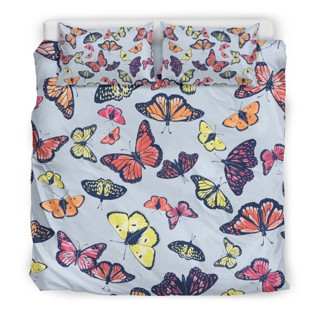Spring Butterfly Pattern Bedding Comforter Set For Bedroom