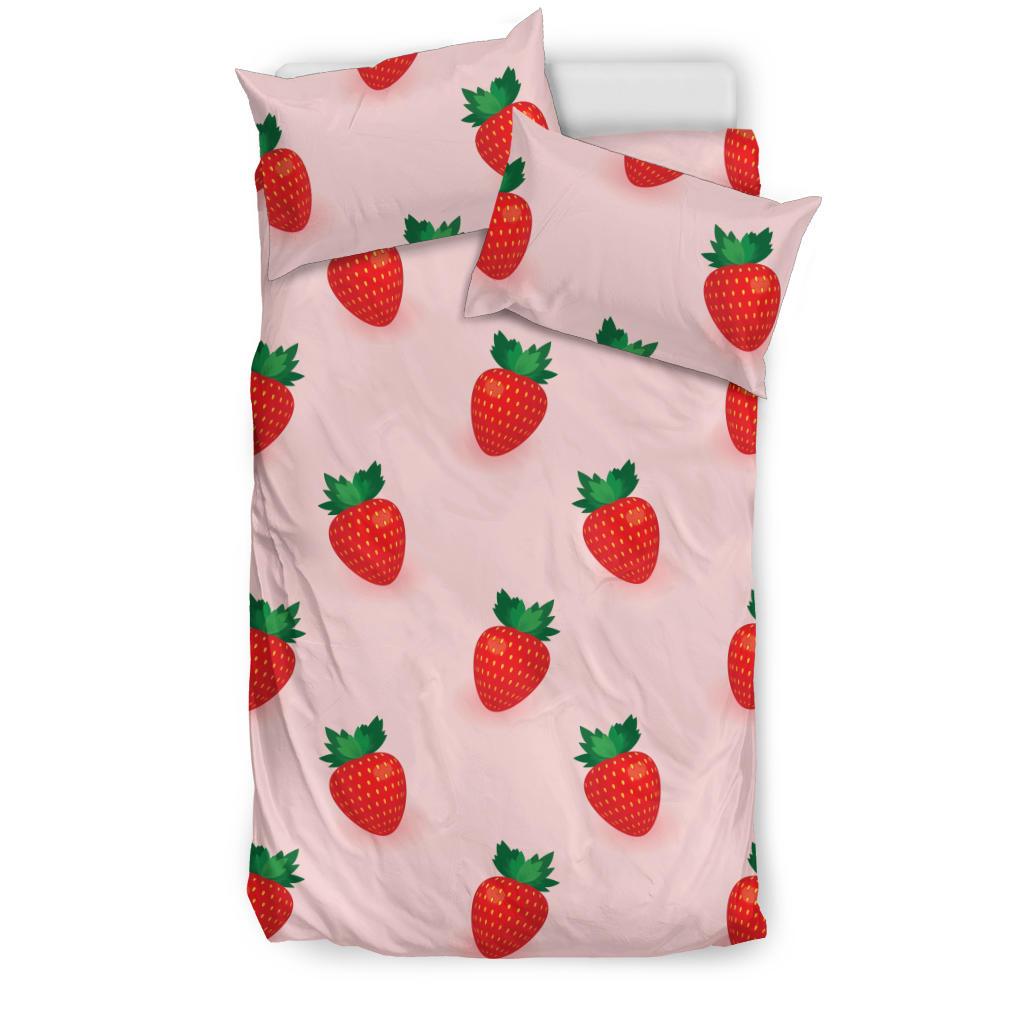 Strawberry Beautiful Pattern Bedding Comforter Set