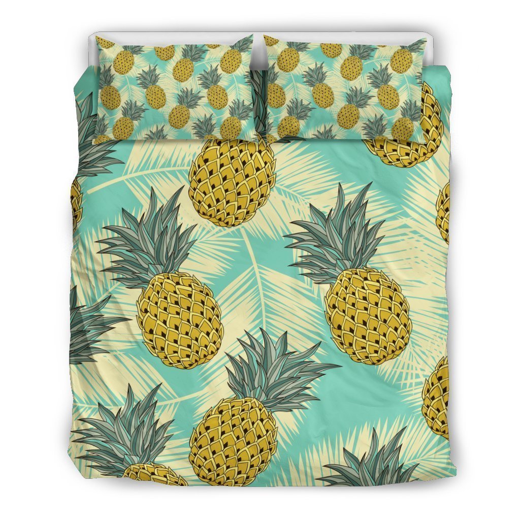 Tropical Vintage Pineapple Pattern Bedding Comforter Set For Bedroom