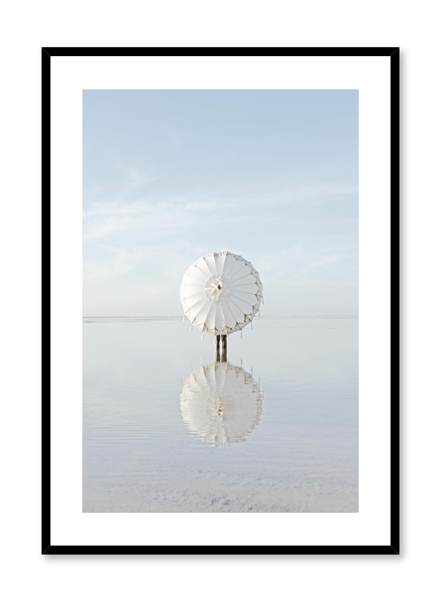 Umbrella's Reflection Poster Prints Wall Art Gift For Home Decoration 12x18 16x24 20x30 24x36 Inches