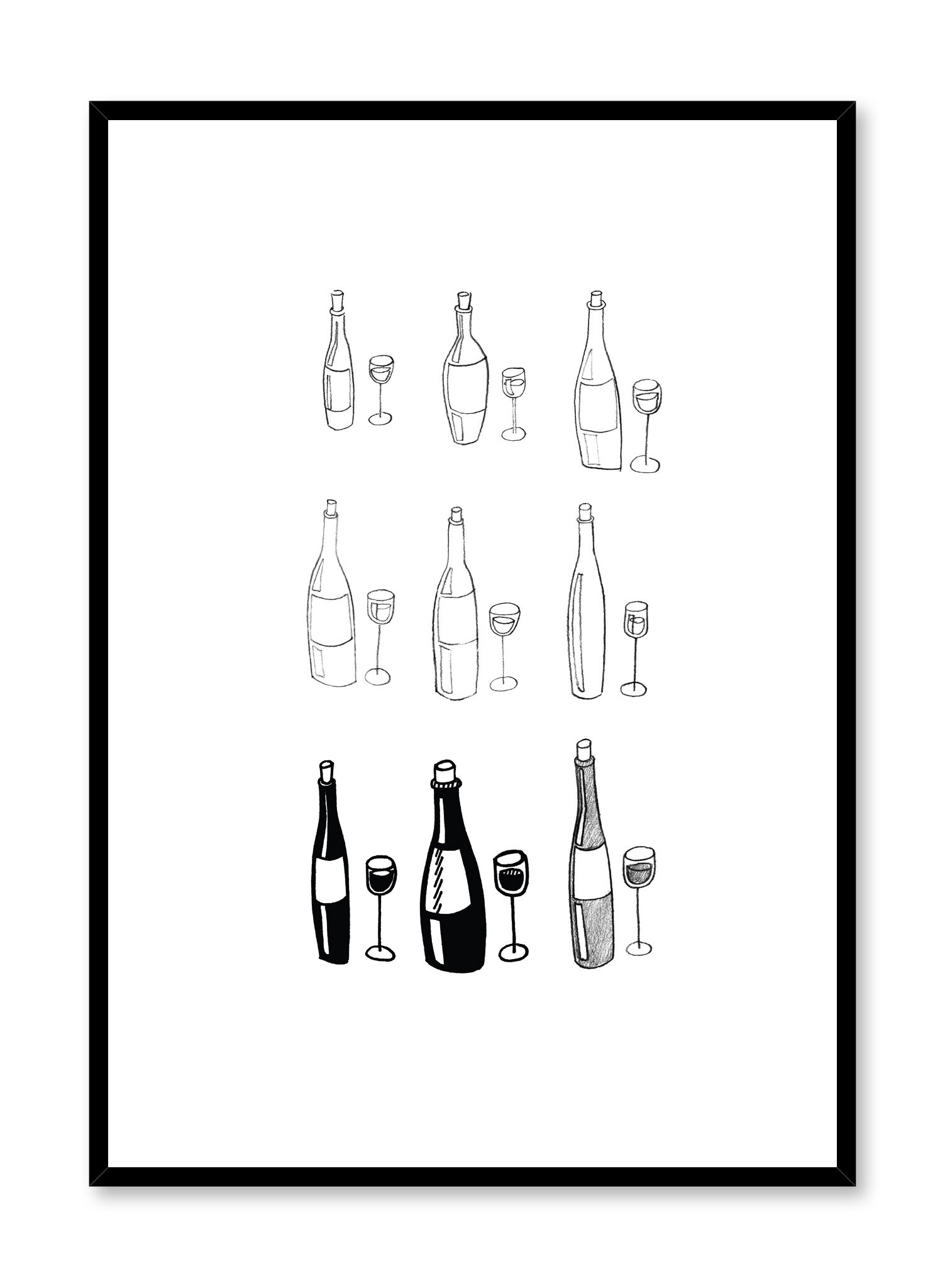 Vino Poster Prints Wall Art Gift For Home Decoration 12x18 16x24 20x30 24x36 Inches