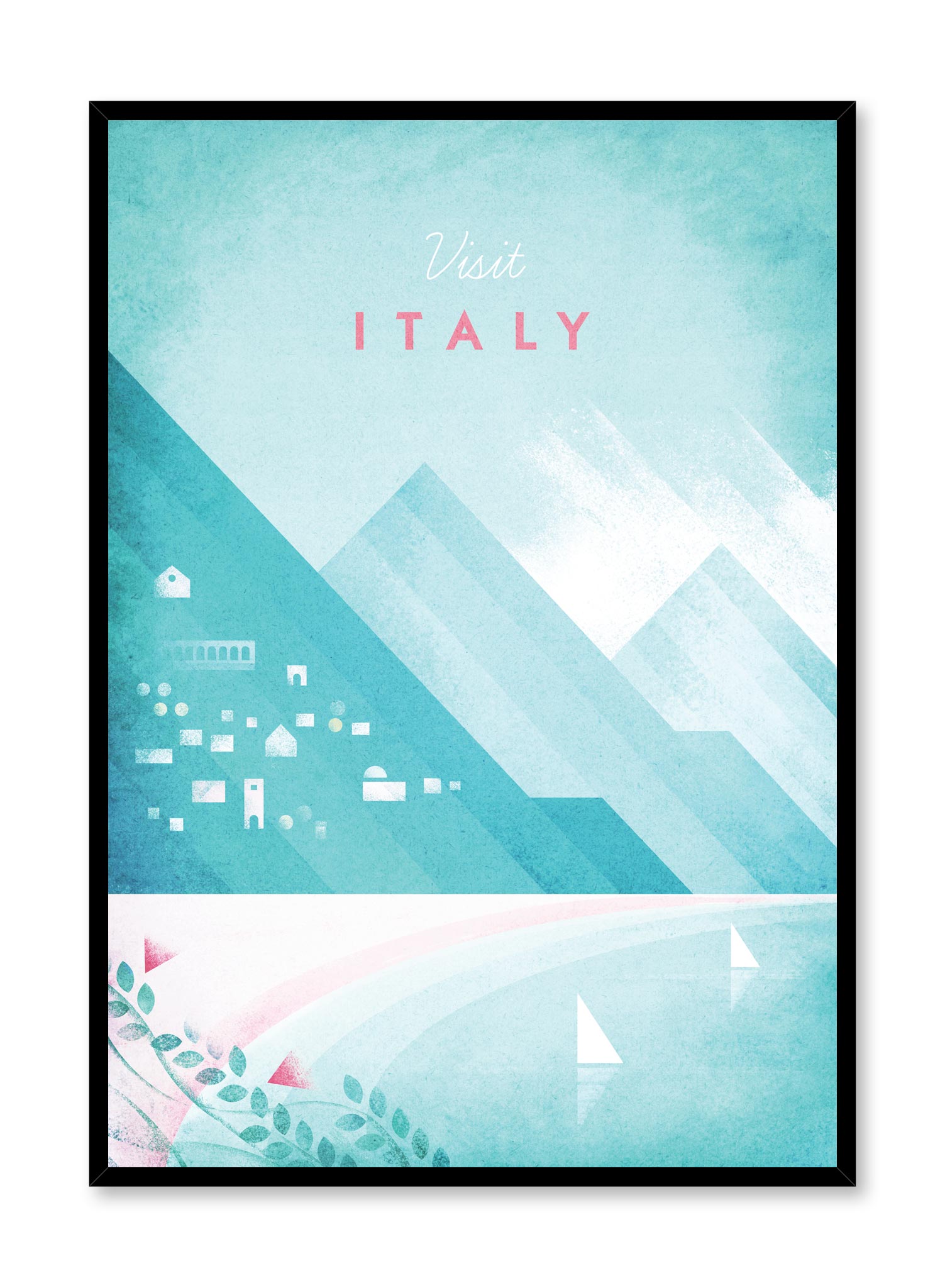 Visit Italy Poster Prints Wall Art Gift For Home Decoration 12x18 16x24 20x30 24x36 Inches