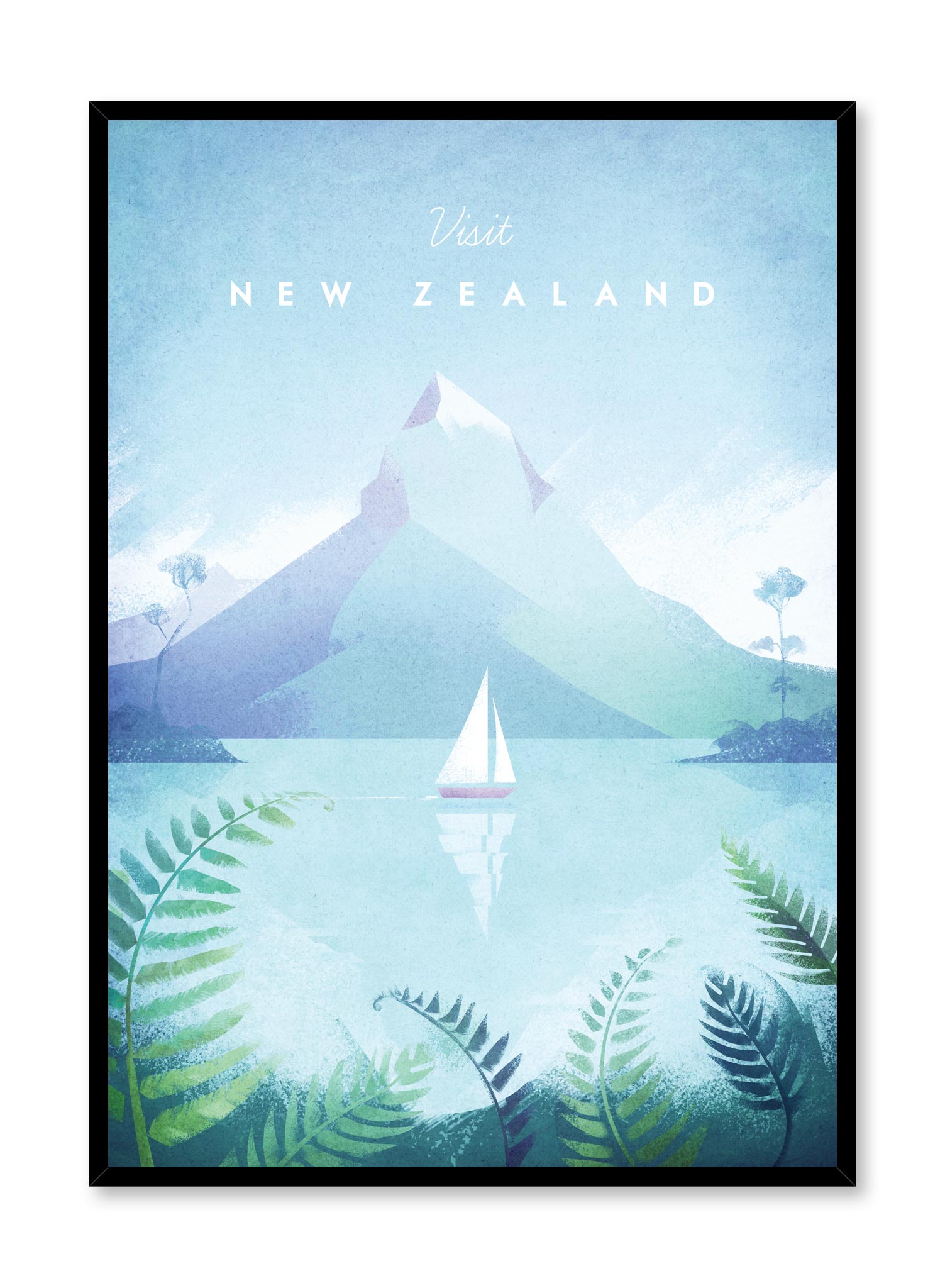 Visit New Zealand Poster Prints Wall Art Gift For Home Decoration 12x18 16x24 20x30 24x36 Inches