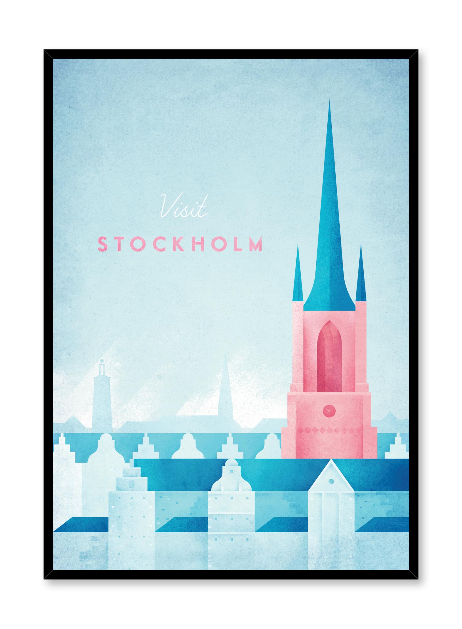 Visit Stockholm Poster Prints Wall Art Gift For Home Decoration 12x18 16x24 20x30 24x36 Inches