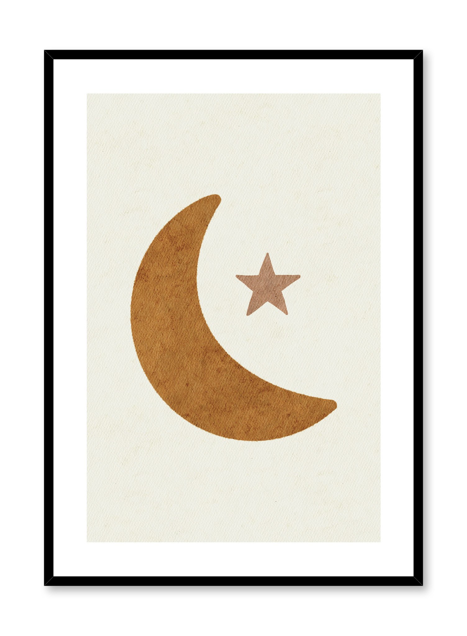 Watercolour Moon Poster Prints Wall Art Gift For Home Decoration 12x18 16x24 20x30 24x36 Inches
