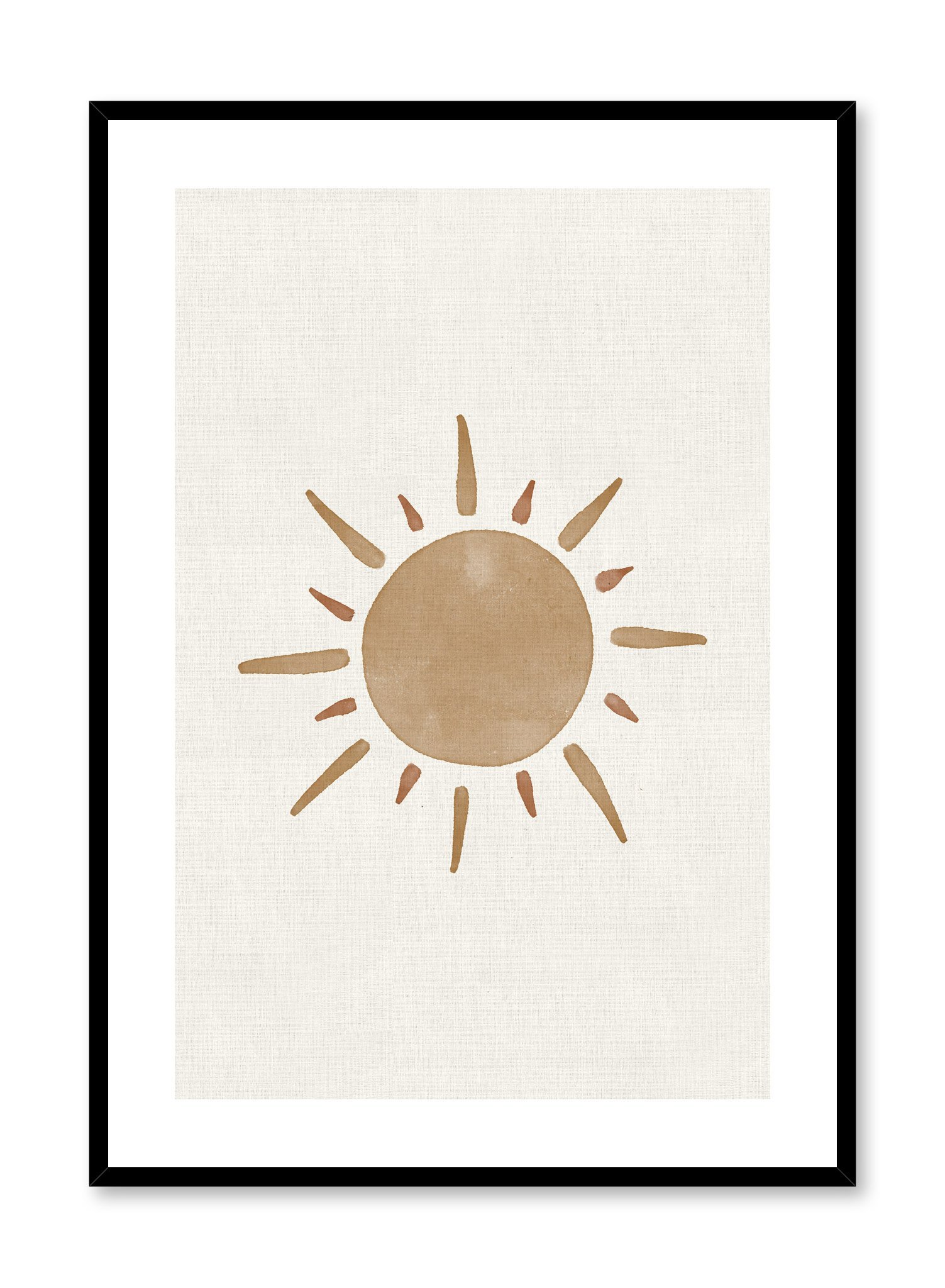 Watercolour Sun Poster Prints Wall Art Gift For Home Decoration 12x18 16x24 20x30 24x36 Inches