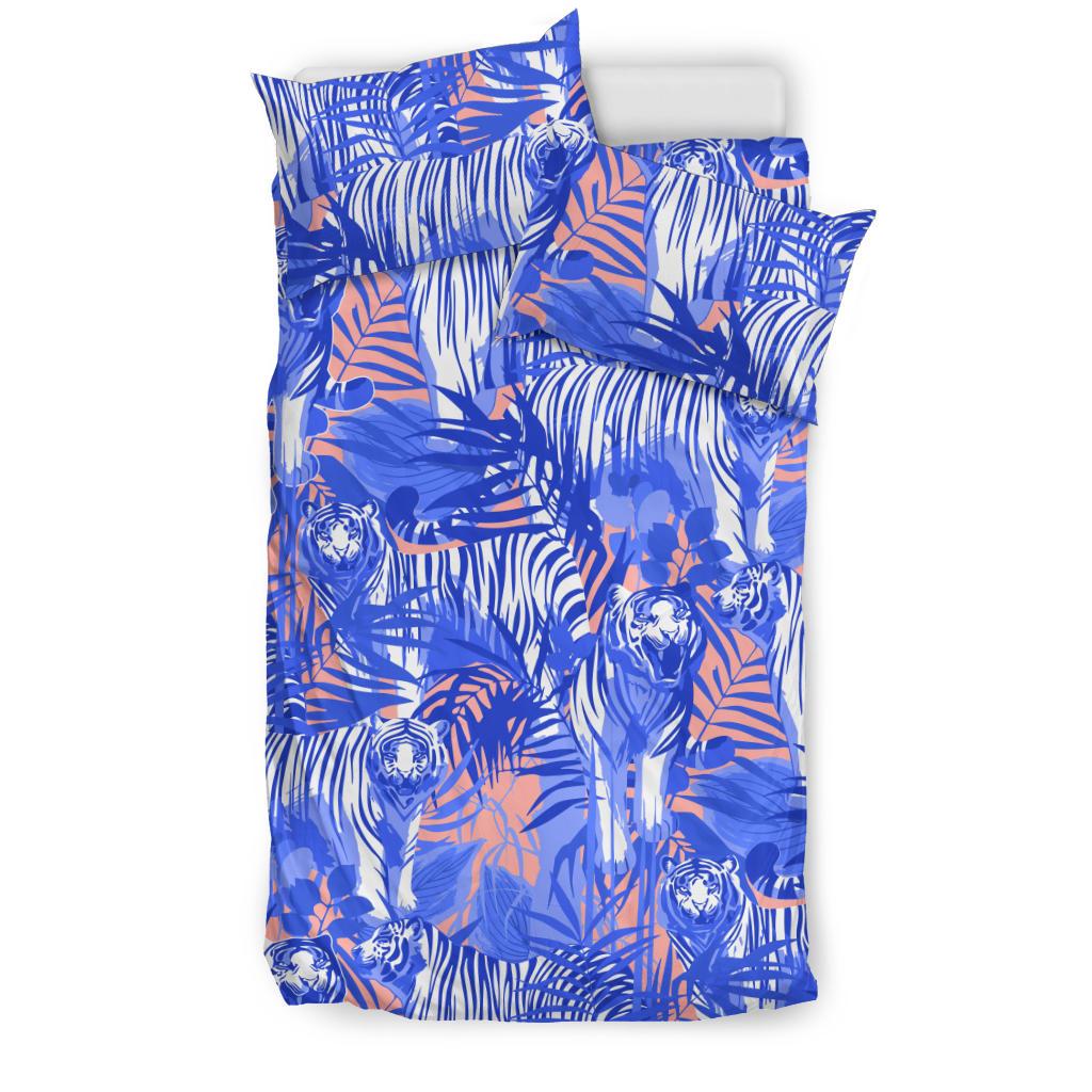 White Bengal Tigers Pattern Bedding Comforter Set