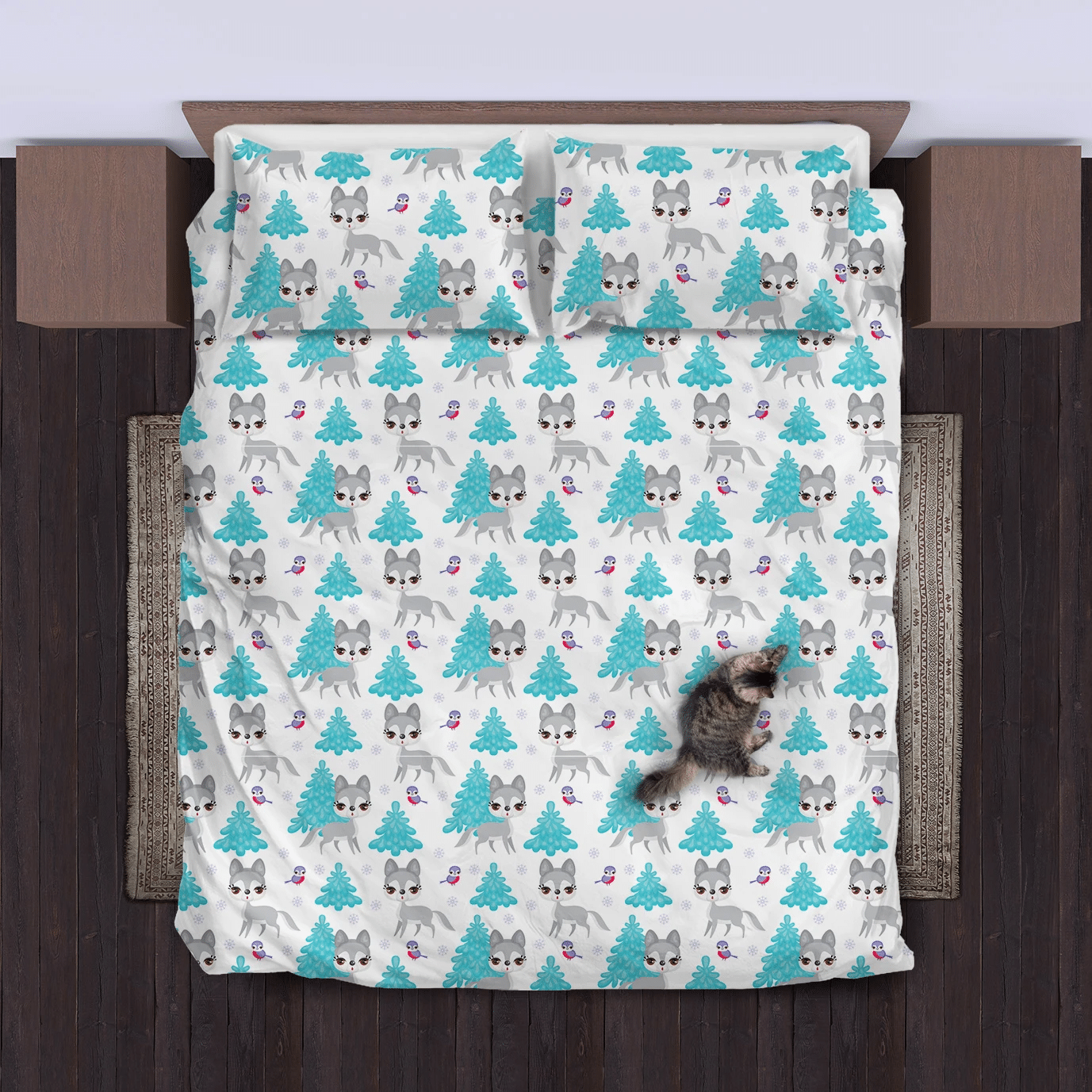 wolf baby bedding