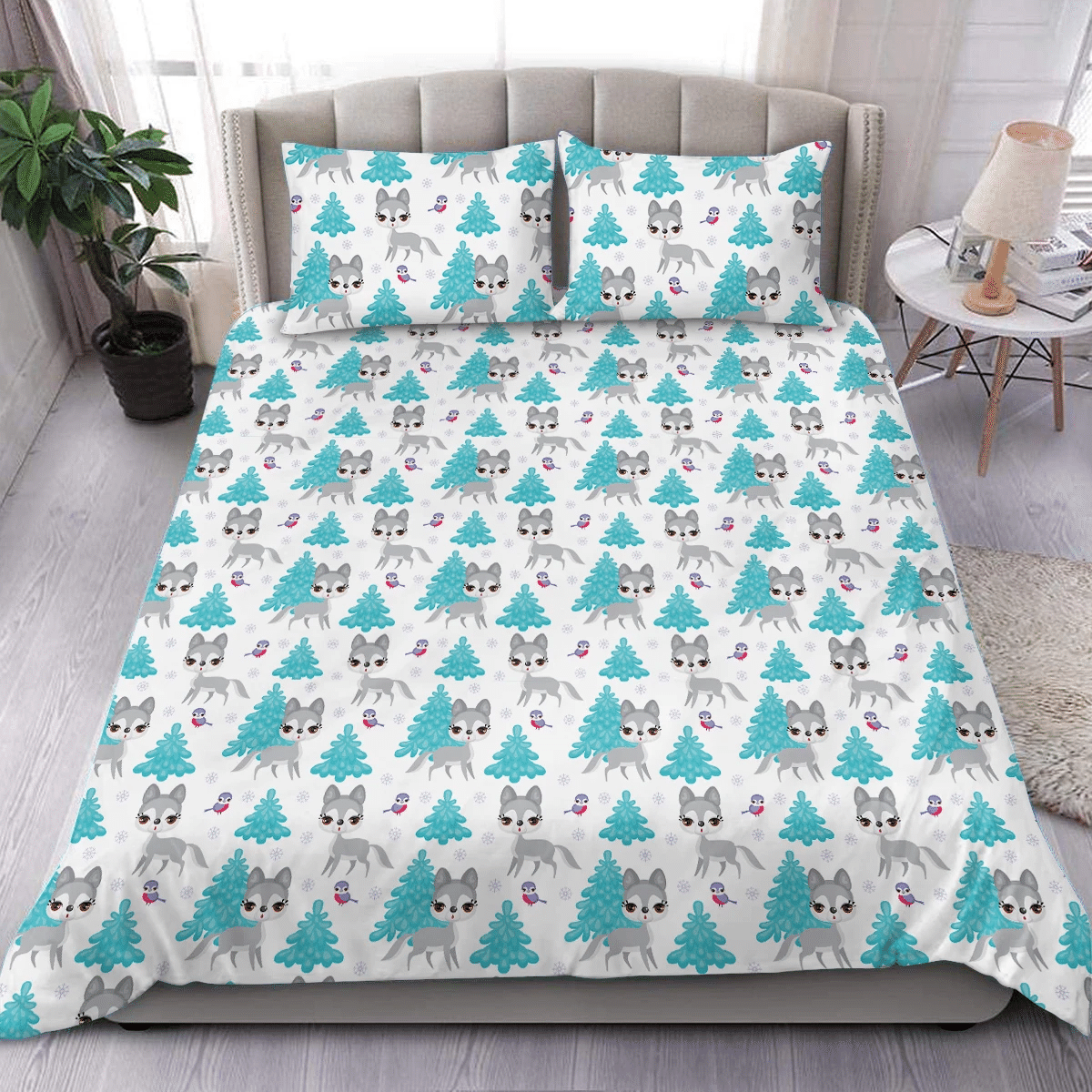 wolf baby bedding