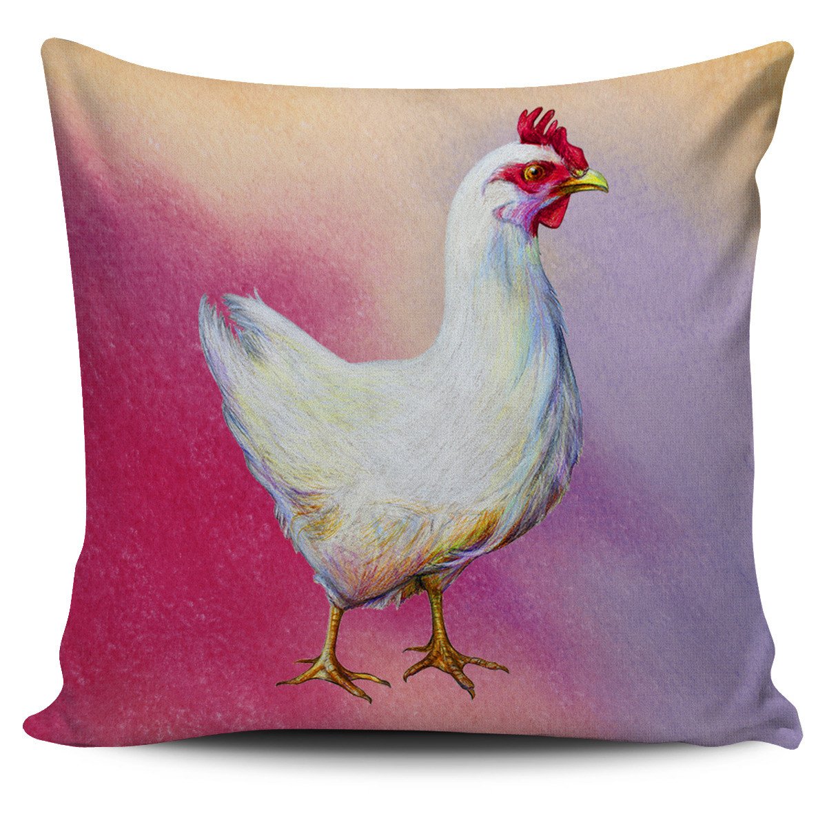 Chicken Lovers Pillow Cover Square Pillow Decorative Gift For Home Decoration 45x45cms