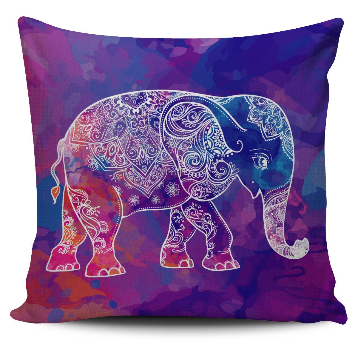 Colorful Elephant Pillow Cover Square Pillow Decorative Gift For Home Decoration 45x45cm