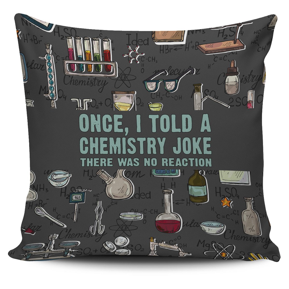 No Reaction Pillow Cover Square Pillow Decorative Gift For Home Decoration 45x45cm