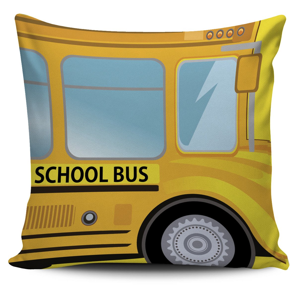 School Bus Pillow Cover Square Pillow Decorative Gift For Home Decoration 45x45cm