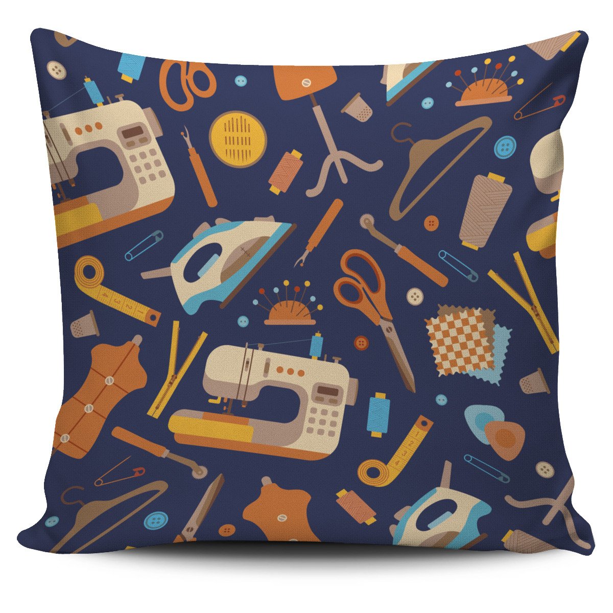 Sewing Pattern Pillow Cover Square Pillow Decorative Gift For Home Decoration 45x45cm