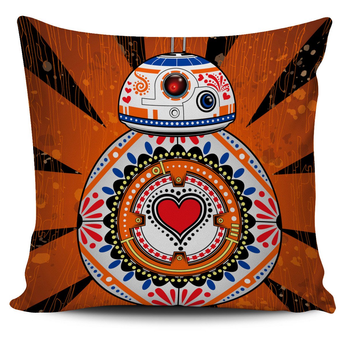 Sugar Skull Wars Pillow Cover Square Pillow Decorative Gift For Home Decoration 45x45cms